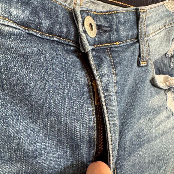 Torrid Sky High Skinny Premium Stretch Hi Rise Distressed Jeans 16 Regular - Picture 6 of 12